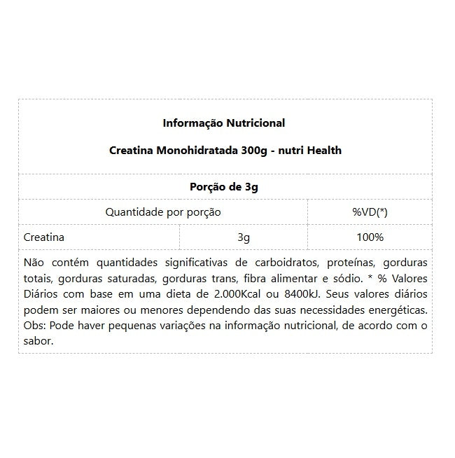 Creatina Monohidratada (300g)