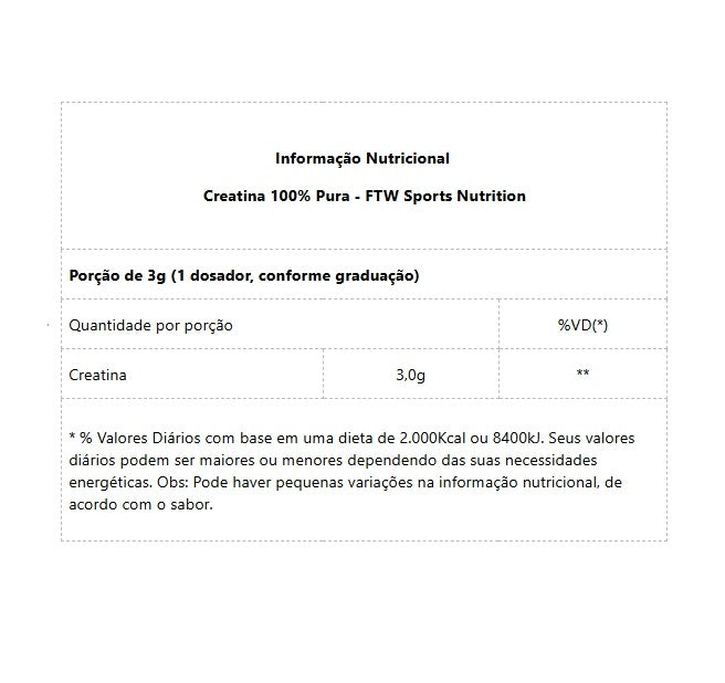 Creatina Monohidratada Micronizada (300g)