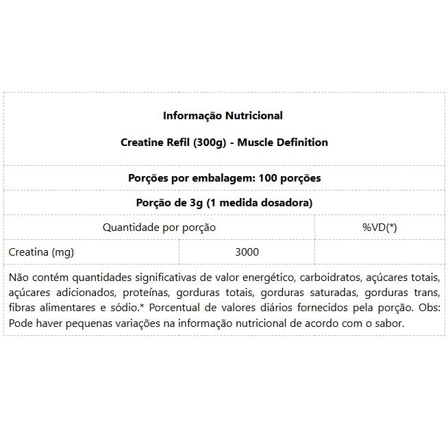 Creatine Refil (300g)
