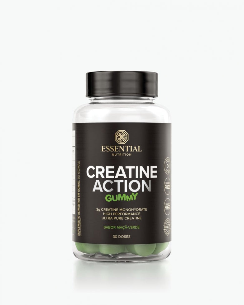 Creatine Action Gummy (240g) - 60 gomas - Maçã Verde