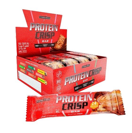 Crisp Bar Caixa 12 Unidades (540g) - Peanut Butter