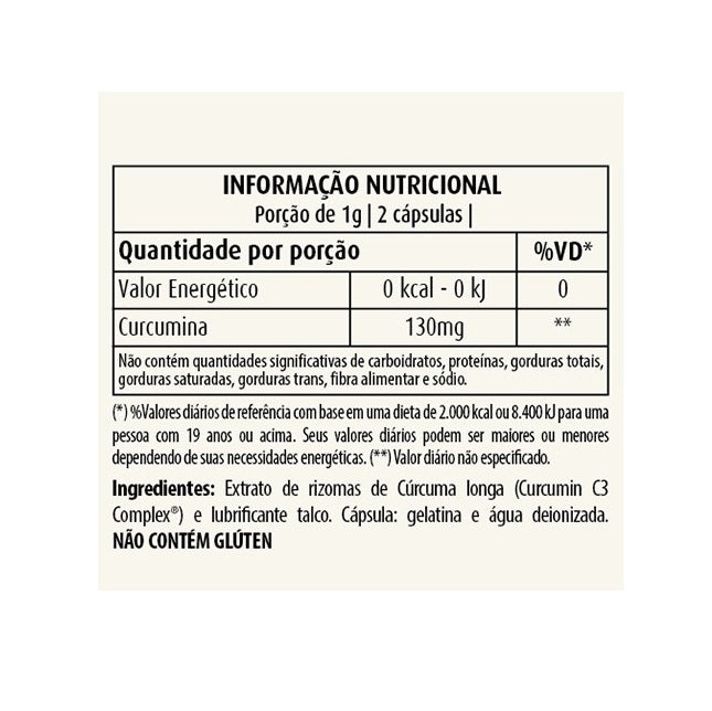 Cúrcuma 130mg (60 caps)