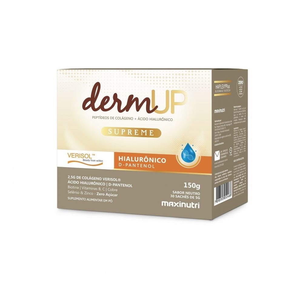 DermUP Supreme Verisol + Ácido Hialurônico (30 Sachês 5g) - Neutro