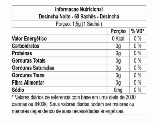 Desinchá Noite (60 sachês)
