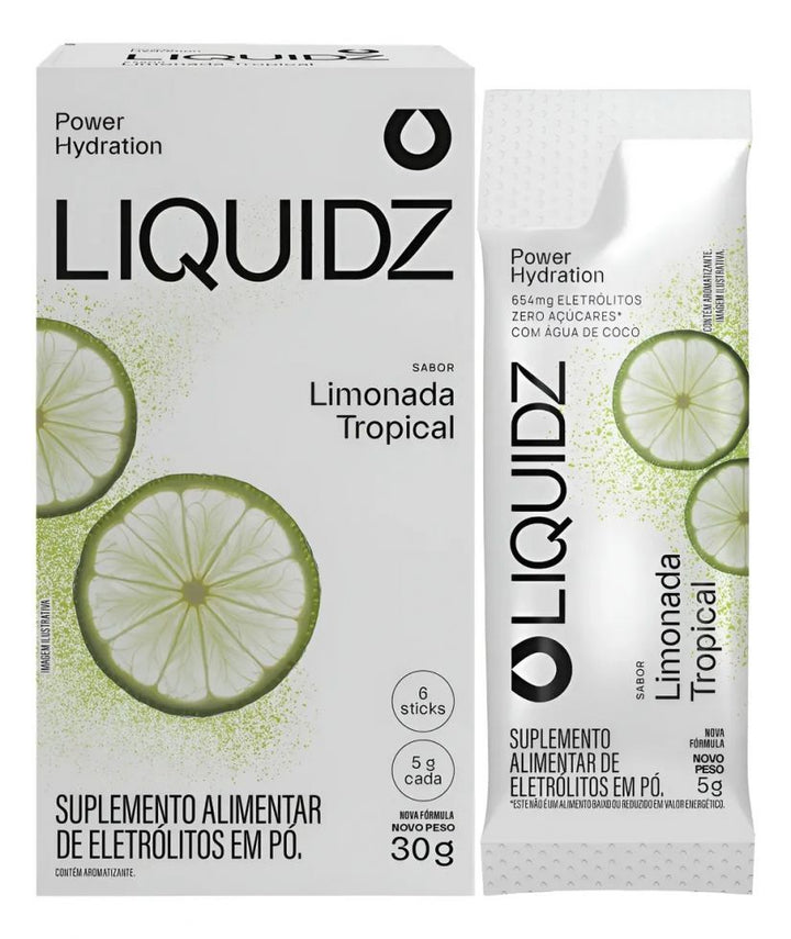 Repositor de Eletrólitos Liquidz - (6 sachês x 6g) - Limonada Tropical