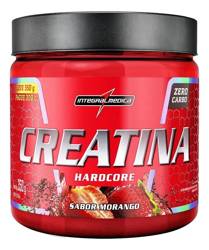 Creatina Hardcore (350g) - Morango
