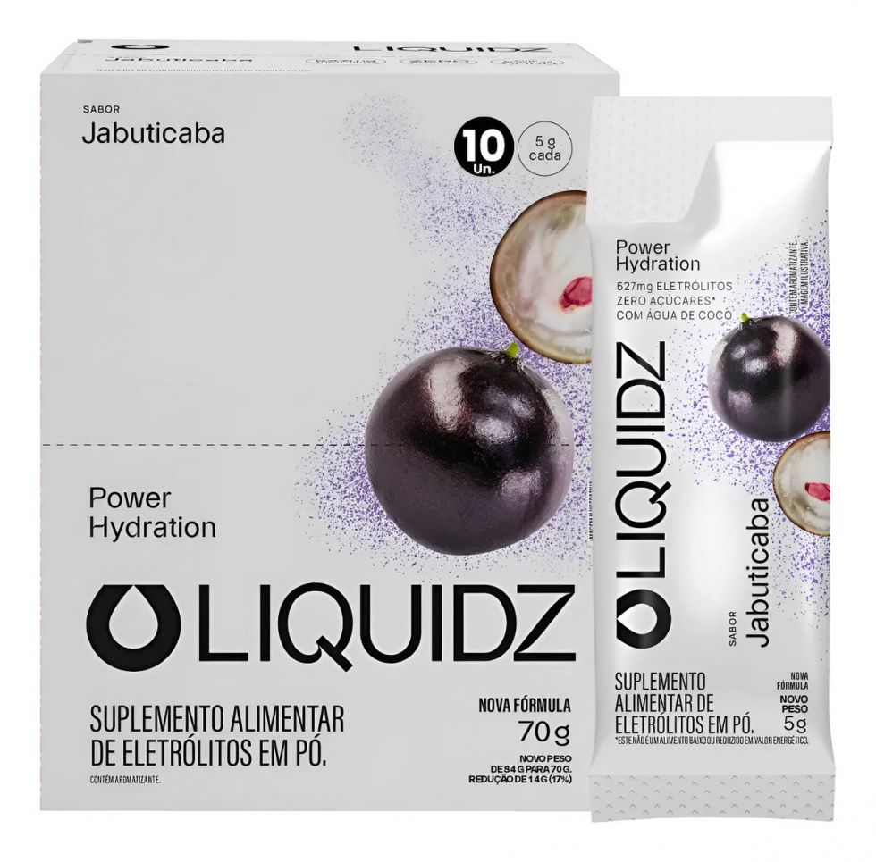 Repositor de Eletrólitos Liquidz - (14 sachês x 6g) - Jabuticaba (5g)