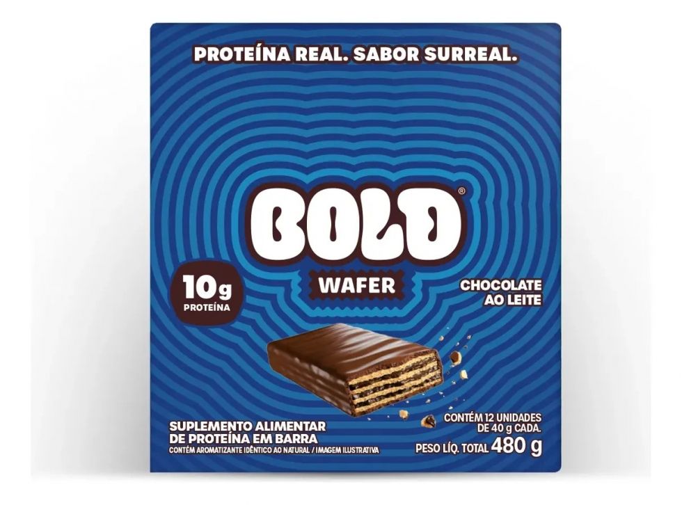 Bold Wafer Display (12 unid. 40g) - Chocolate ao Leite