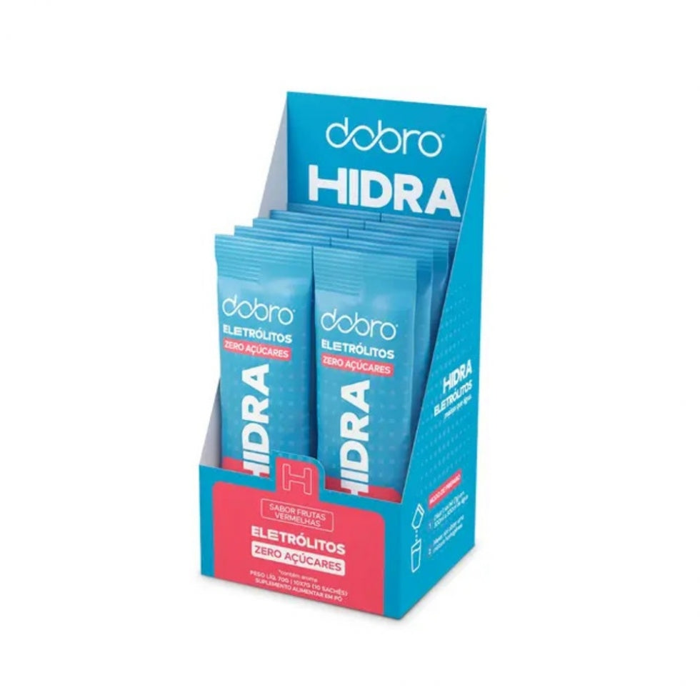 Hidra Eletrolitos Dobro (10un x 7g) - Sabor: Frutas Vermelhas