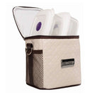 Bolsa Térmica 2 Potes - Marfim com Marrom Style Model