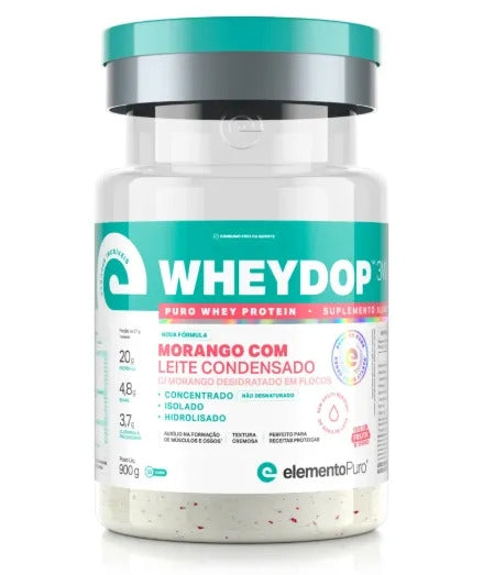 WheyDop 3W (450g) - Vencimento 09/07/2026 - Morango c/ Leite Condensado