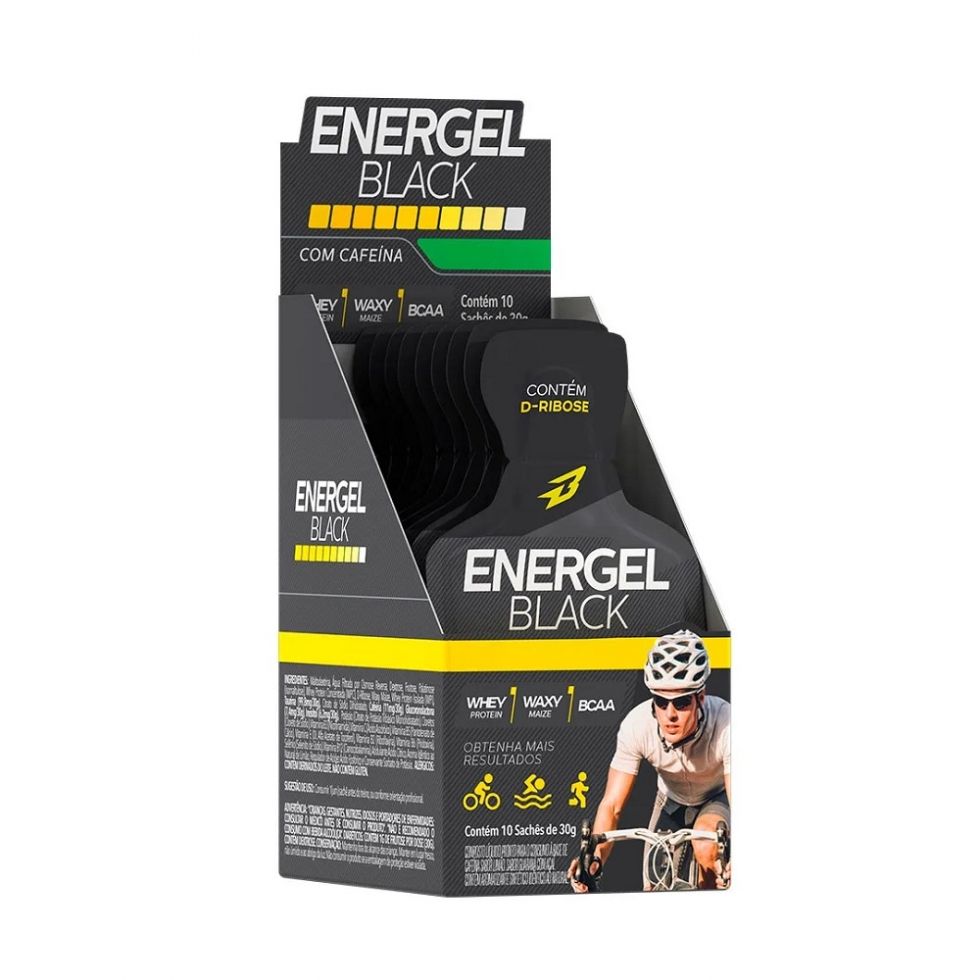 Energel Black Caixa com 10 Sachês (300g) - Limonada