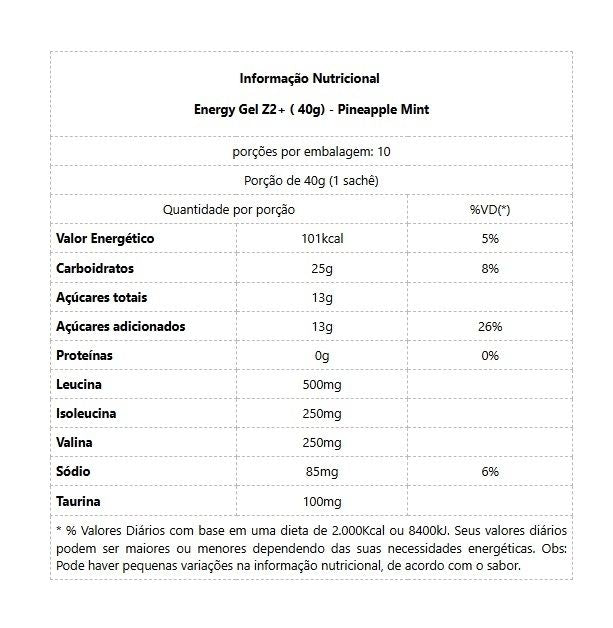 Energy Gel Z2+ (sachê 40g) - Iced Coffee