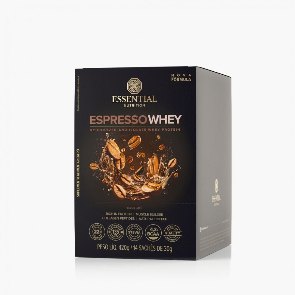 Espresso Whey Display (14 sachês 30g) - Café