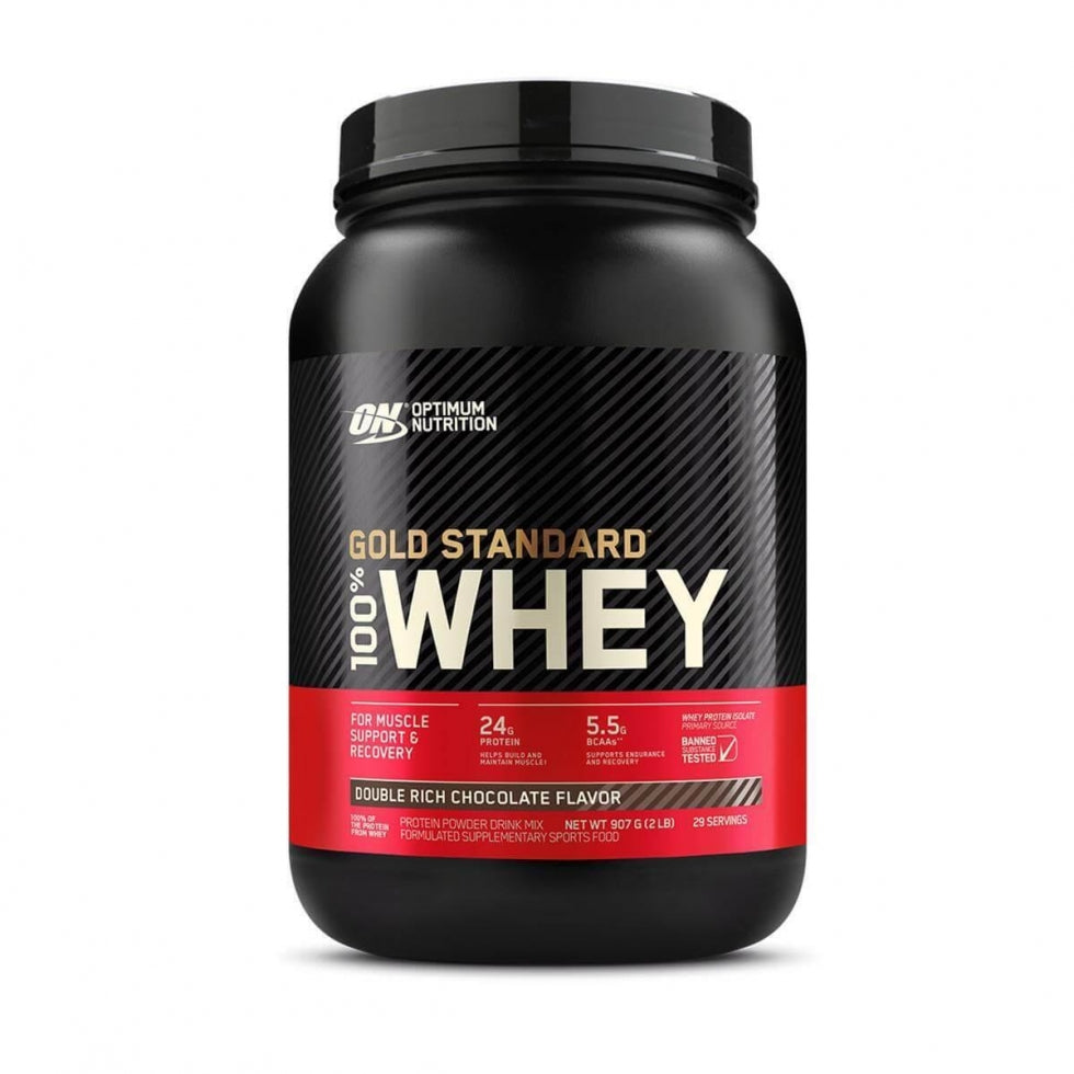 100% Whey Protein Gold Standard (907g) - Double Rich Chocolate