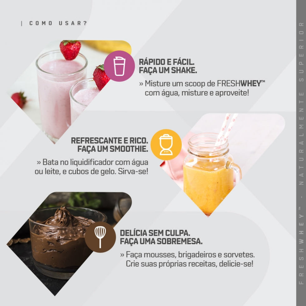 Fresh Whey Display 290g (10 Sachês de 29g) - Pistache c/ Chocolate Branco (300g)