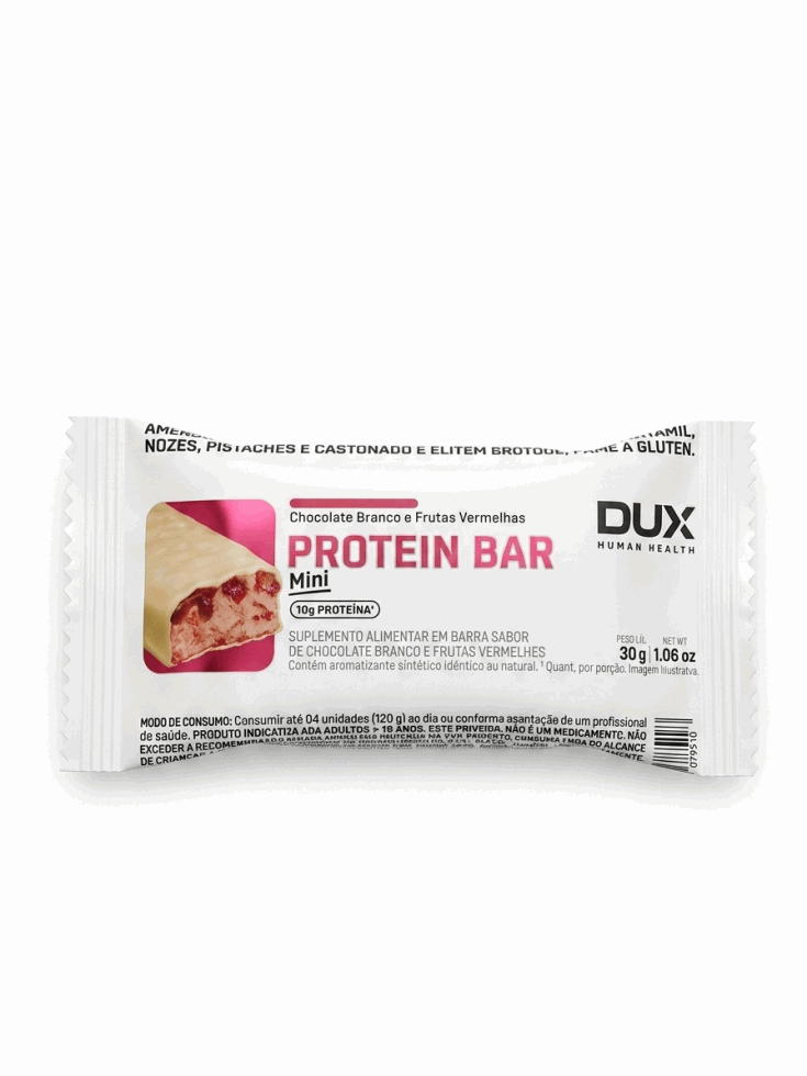 Dux Mini Protein Bar (30g) - Chocolate branco c/ Frutas vermelhas
