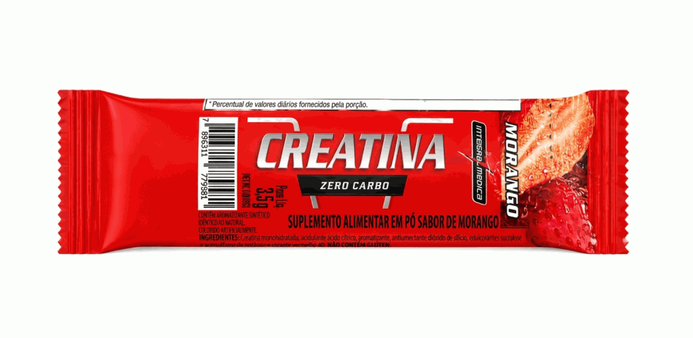 Creatina Hardcore Sachê (3,5g) - Morango