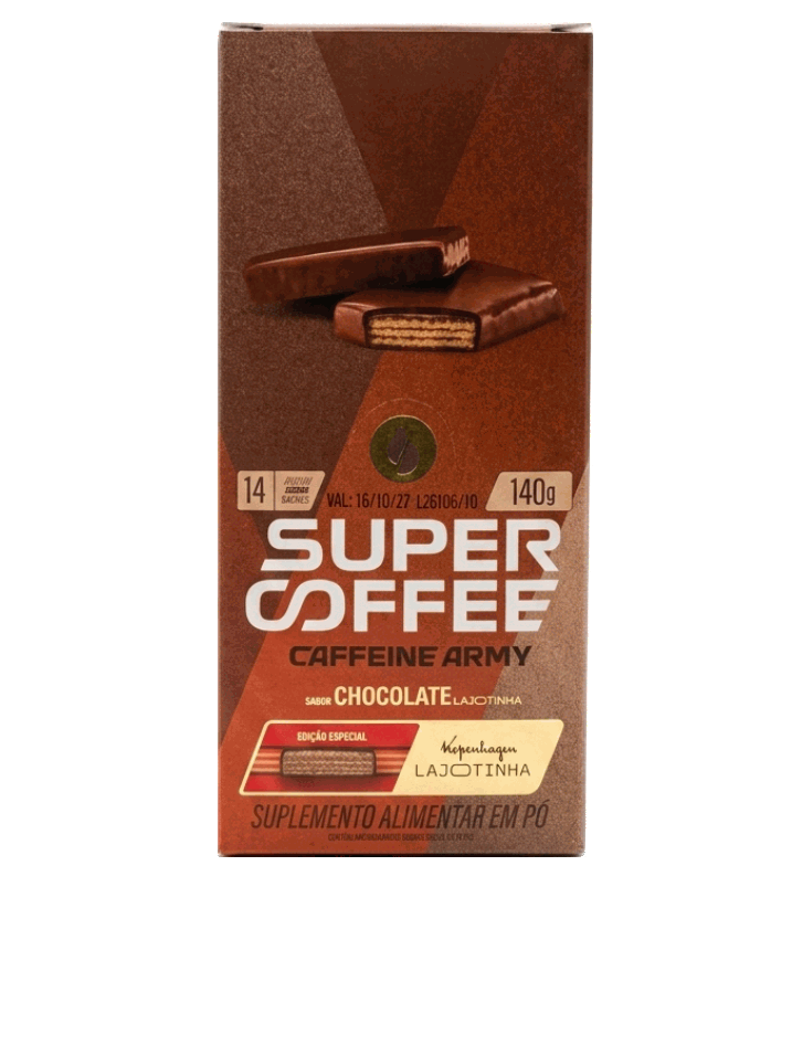 SuperCoffee 3.0 To Go Display (14 sachês de 10g) - Chocolate (Lajotinha)