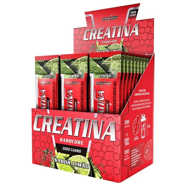 Creatina Hardcore Display (30 unid. de 3,5g) - Limão