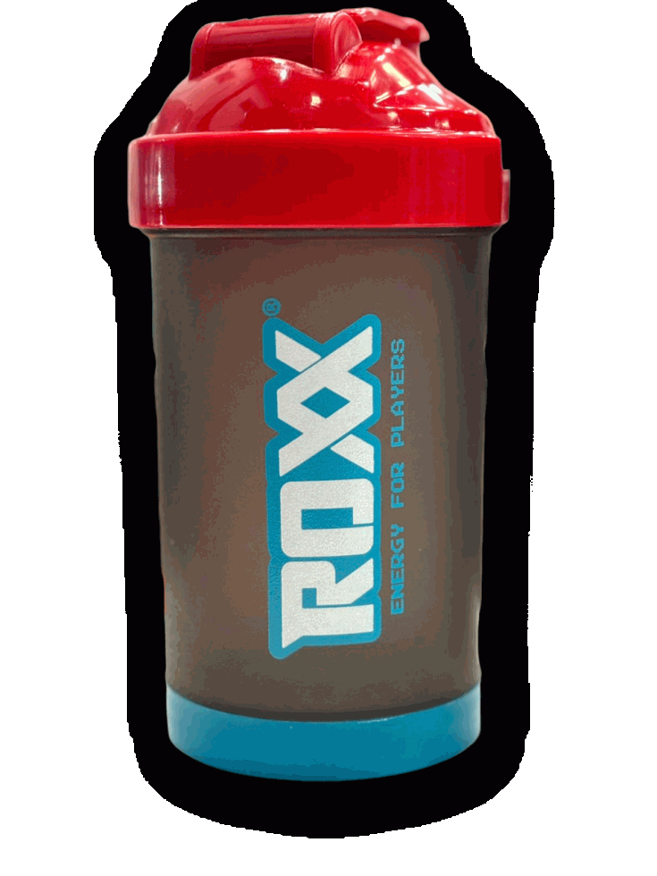 Coqueteleira Roxx (500ml) - Fumê Tampa Vermelha