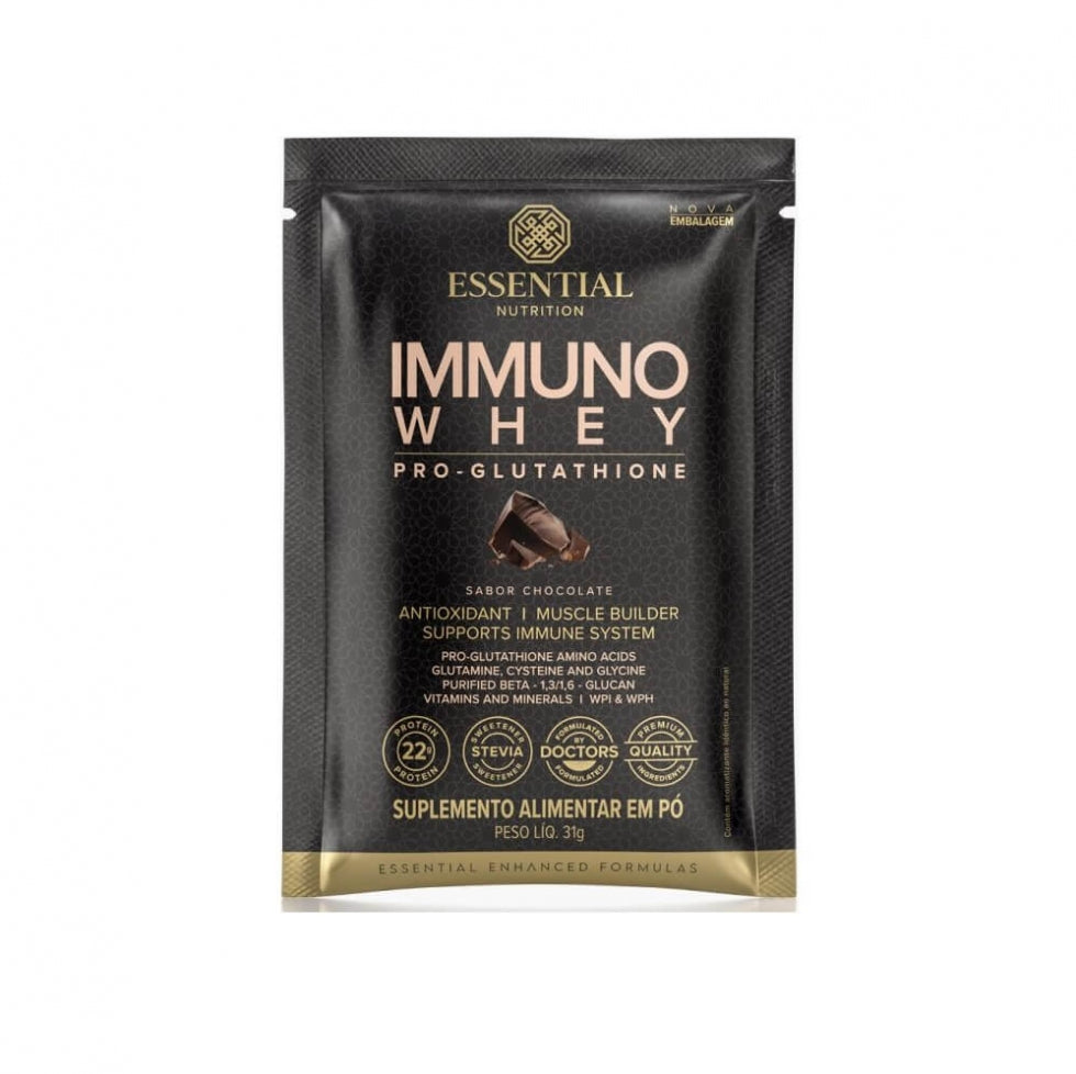 Immuno Whey Pro Glutathione Sachê (25g) - Chocolate (31g).