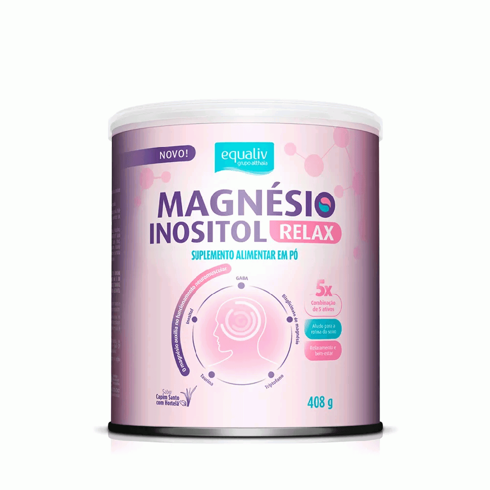 Magnésio Inositol Relax (408g) - Capim Santo com Hortelã