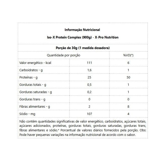 Iso-X Protein Complex (900g) - Baunilha (nova embalagem)