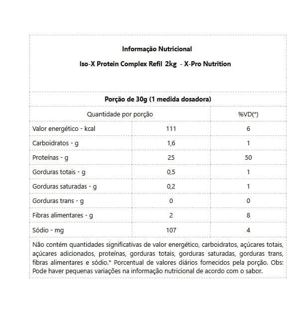 Iso-X Protein Complex Refil (2kg) - Frapê de Coco