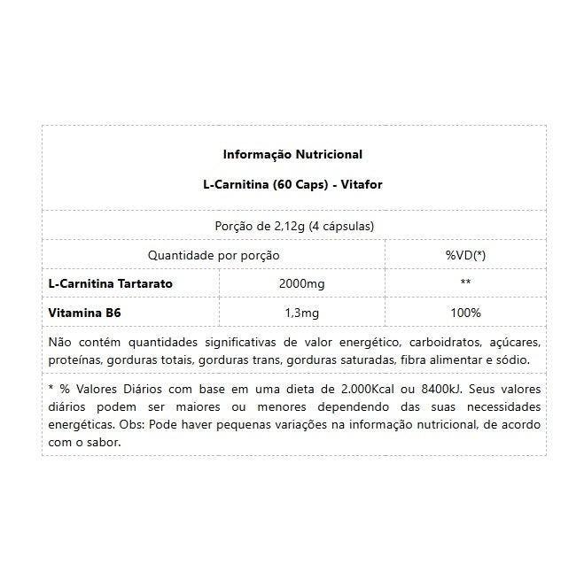 L-Carnitina (60 Caps)
