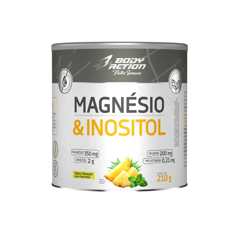 Magnésio & Inositol (210g) - Abacaxi com Hortelã