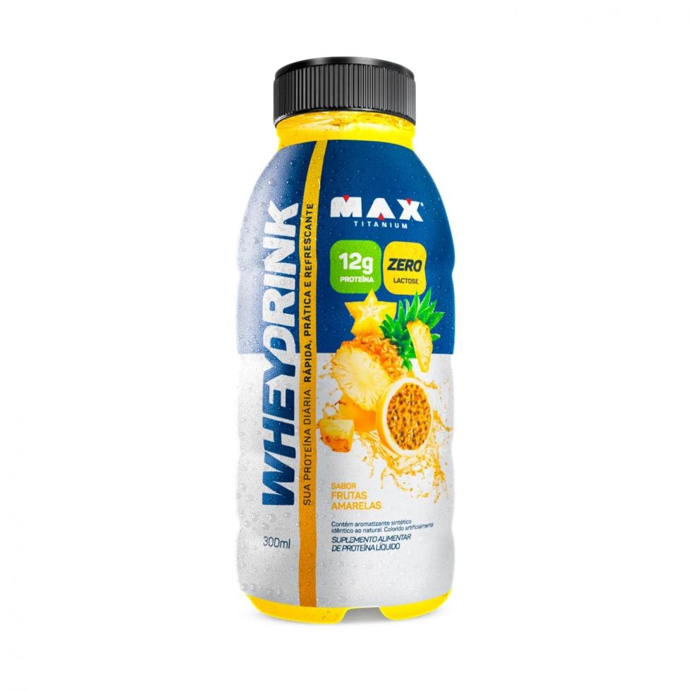 Whey Drink Garrafa (300ml) - Frutas Amarelas
