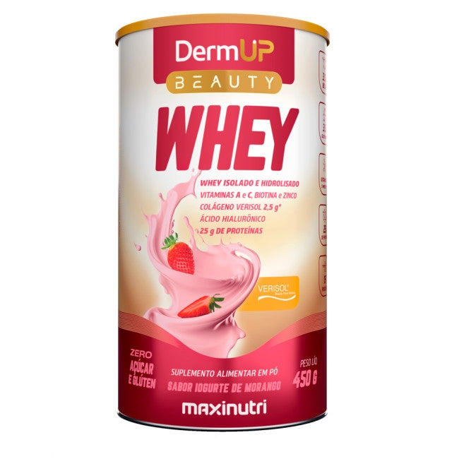 DermUP Beauty Whey (450g) - Iogurte de Morango