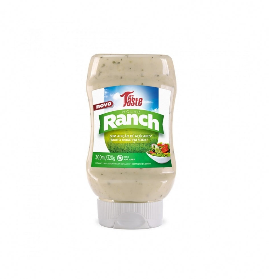 Molho Baixo Sódio e Baixa Caloria - Sabores - Molho Ranch (300ml)