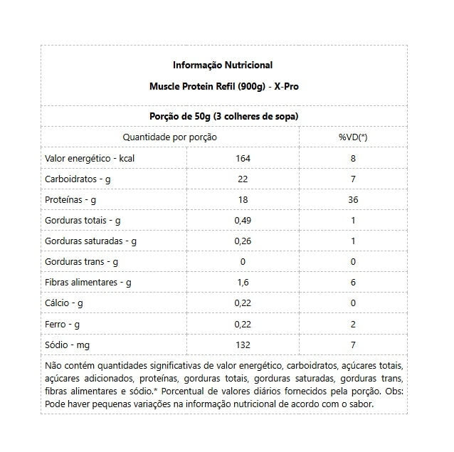 Muscle Protein Refil (900g) - Baunilha