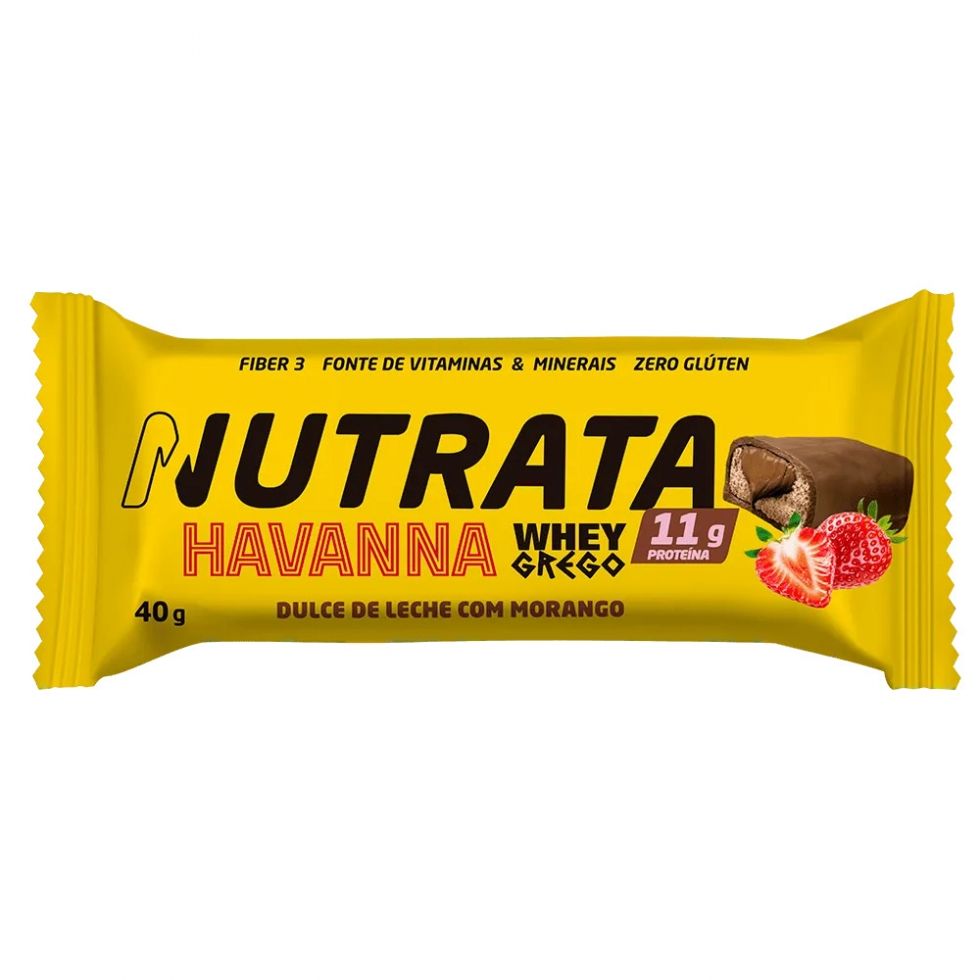 Whey Grego Bar Havanna (40g) - Dulce de Leche & Morango