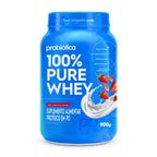 100% Pure Whey (900g) - Sabor: Iogurte c/ Morango