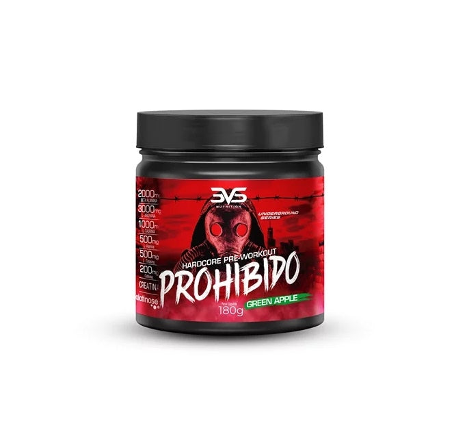 Prohibido HardCore Pre Workout (180g) - Green Apple