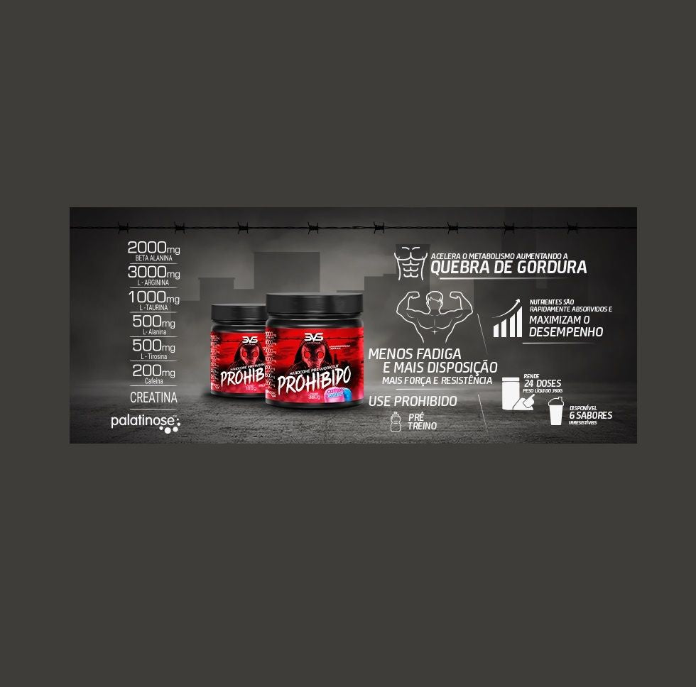 Prohibido HardCore Pre Workout (180g) - Citrus