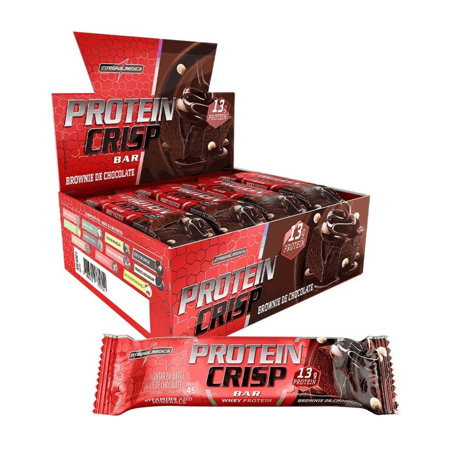 Crisp Bar Caixa 12 Unidades (540g) - Brownie de Chocolate