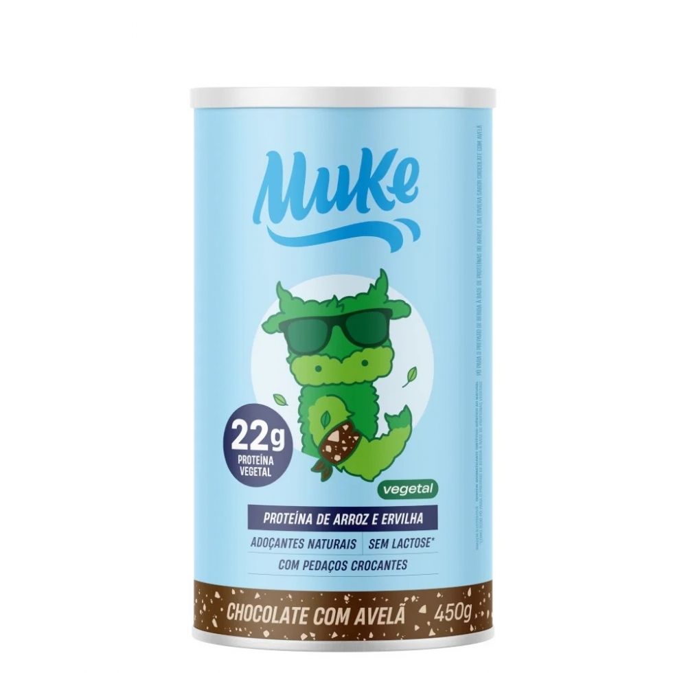 Muke Proteína Vegetal (450g) - Chocolate c/ Avelã