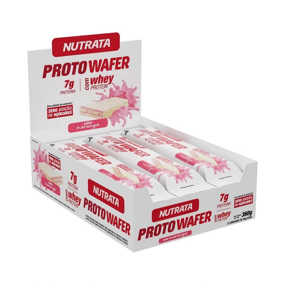 Proto Wafer Display (12 unid de 30g) - Morango