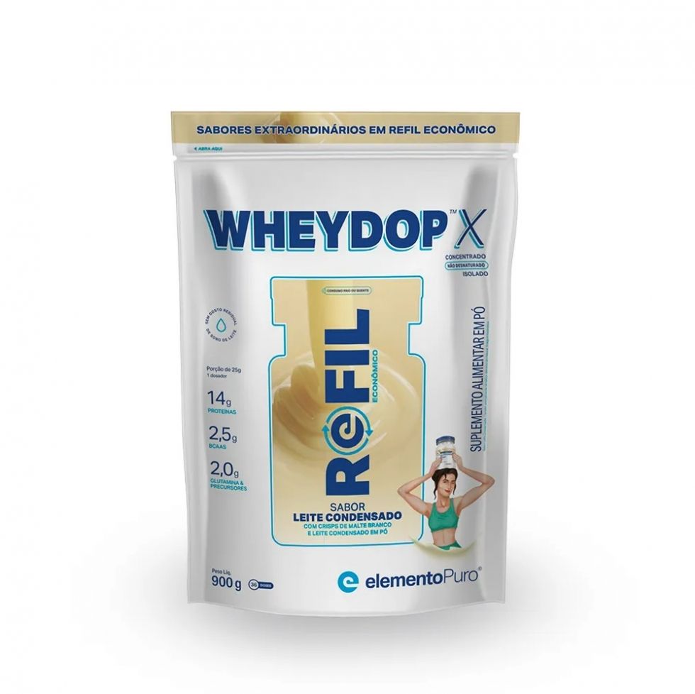 WheyDop-X Refil (900g) - Leite Condensado