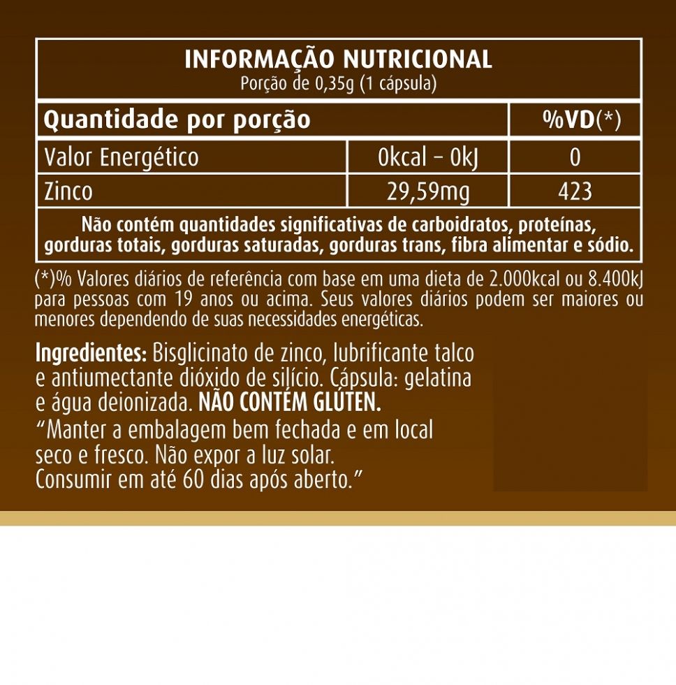 Zinco Quelato (60 caps)
