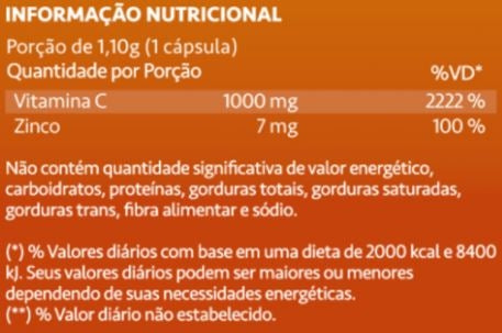Ascorvit-C 1000mg (60 caps) - Padrão: Único