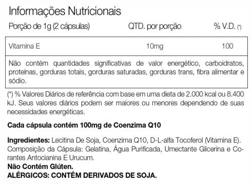 Coenzima Q10 200mg (30 caps) - Padrão: Único