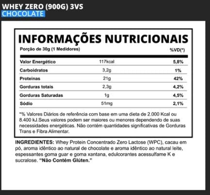 Whey Zero Lactose (900g) - Baunilha