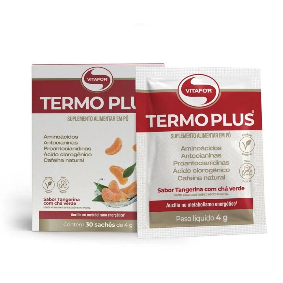 Termo Plus Display (30 sachês de 4g) - Tangerina com Chá Verde