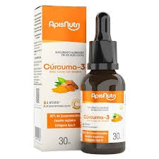 Cúrcuma-3 gotas (30ml) - Laranja c/ Gengibre
