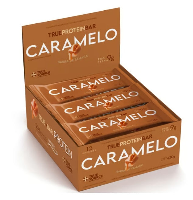 True Protein Bar Display (12 unid. 35g) - Caramelo